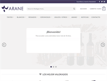 Tablet Screenshot of bodegasarane.com